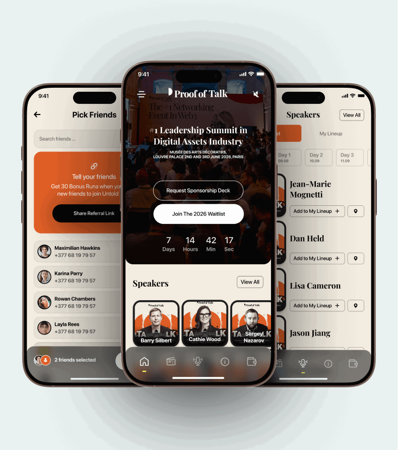 Proof of Talk app showcase
